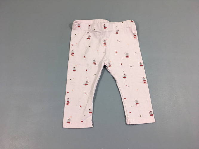 Legging rose chats, moins cher chez Petit Kiwi