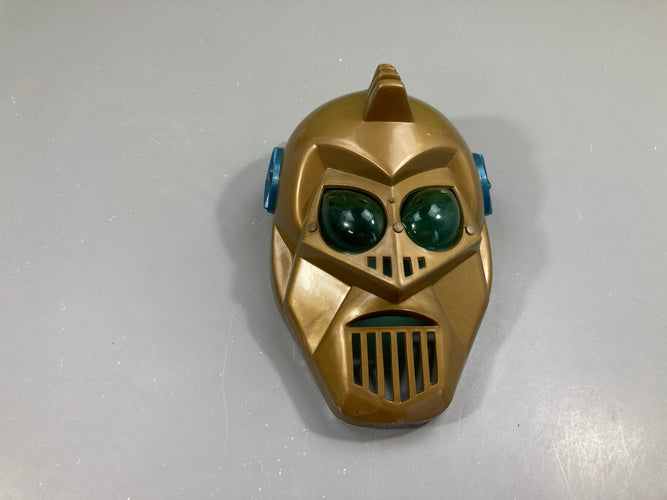 Masque robot doré, SideralBrek, Brekar, année 70, moins cher chez Petit Kiwi