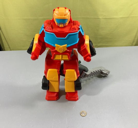 Transformers Playskool Rescue Bots Academy - Robot Secouriste Hot Shot - sons et lumière - fonctionne, moins cher chez Petit Kiwi