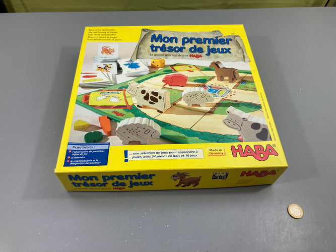 Mon premier trésor de jeux. +3a - complet, moins cher chez Petit Kiwi