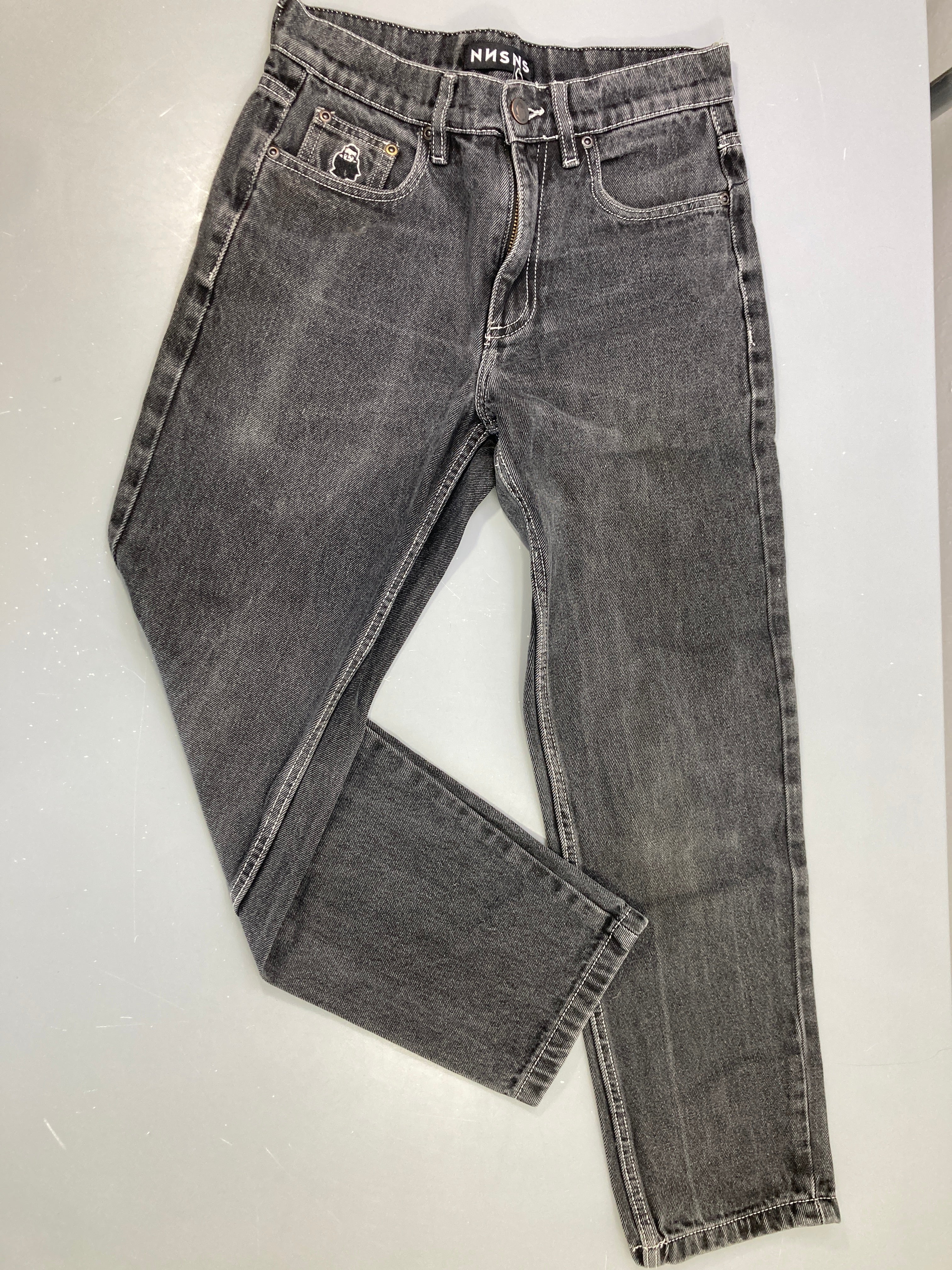 Jeans noir coutures blanches, Nessie Jeans 25/28