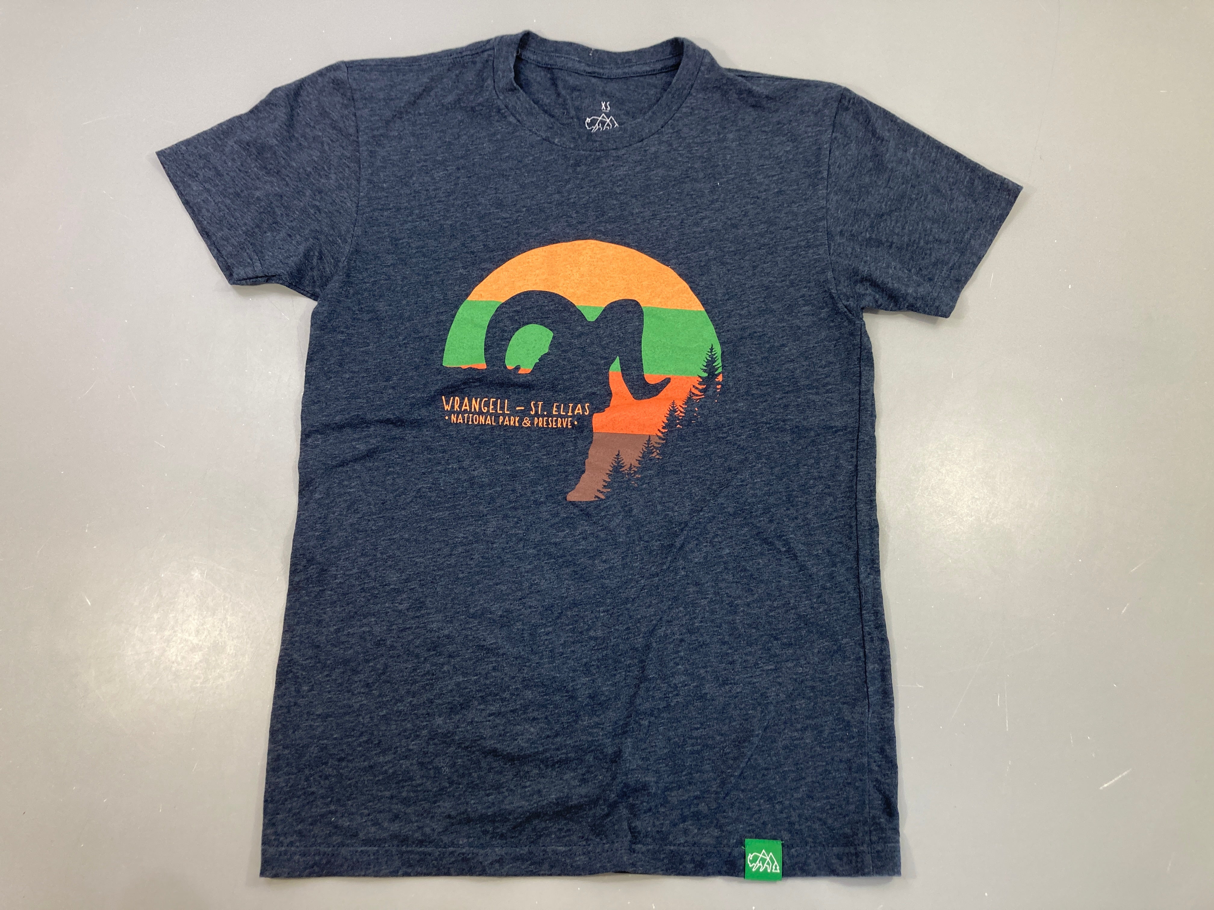 T-shirt m.c bleu foncé chiné National park & preserve