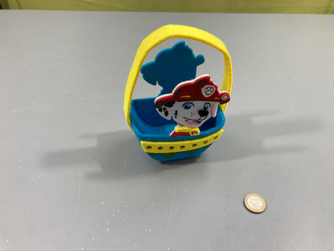 NEUF Panier en feutre Paw Patrol, moins cher chez Petit Kiwi