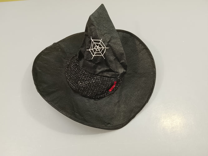 Chapeau de sorcière , bande scintillante, toile d'araignée, moins cher chez Petit Kiwi