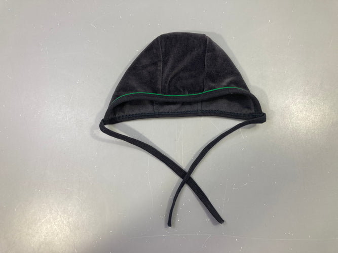 Bonnet velours gris-Mundo Melocoton, moins cher chez Petit Kiwi