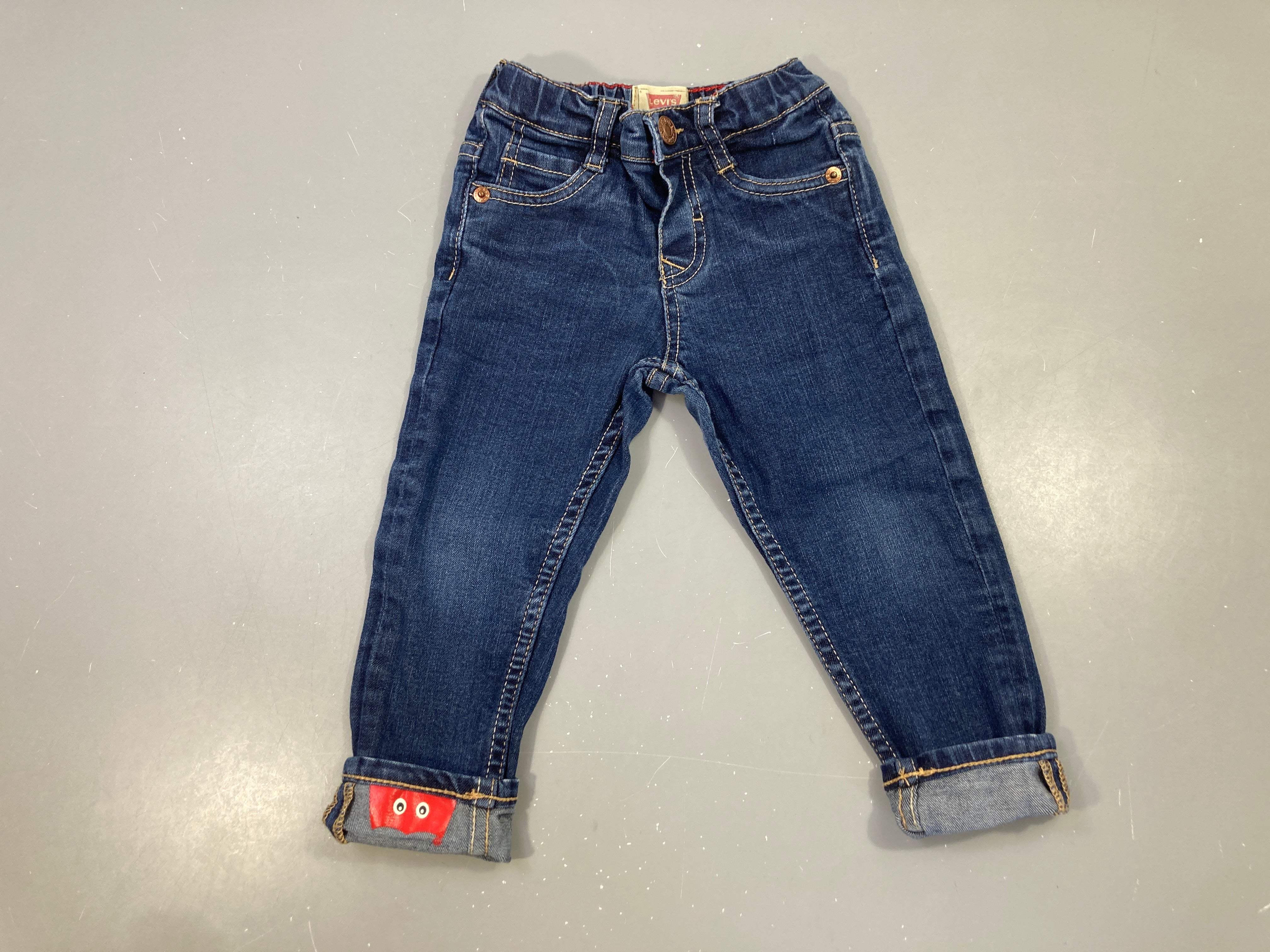 Jeans monste sur revers