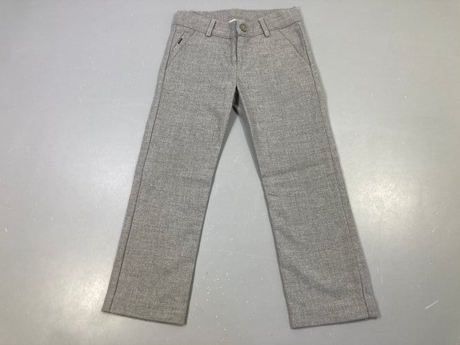 Parfait état-Pantalon chino gris clair, moins cher chez Petit Kiwi