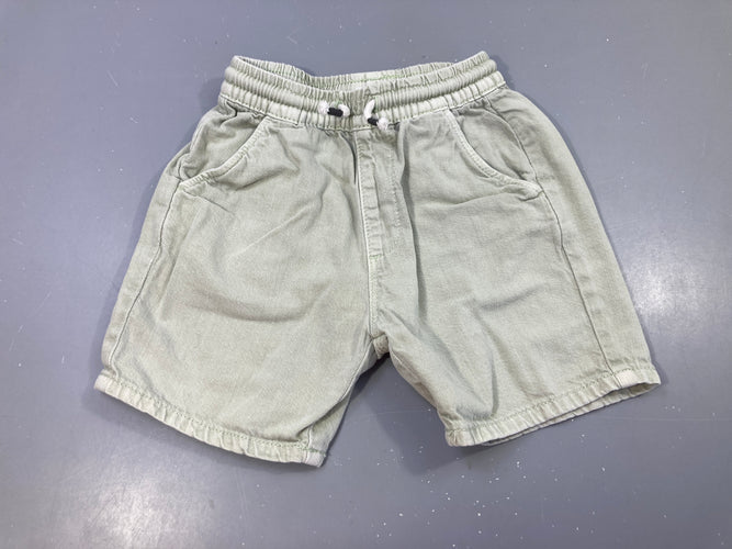 Bermuda vert d'eau en jean, moins cher chez Petit Kiwi
