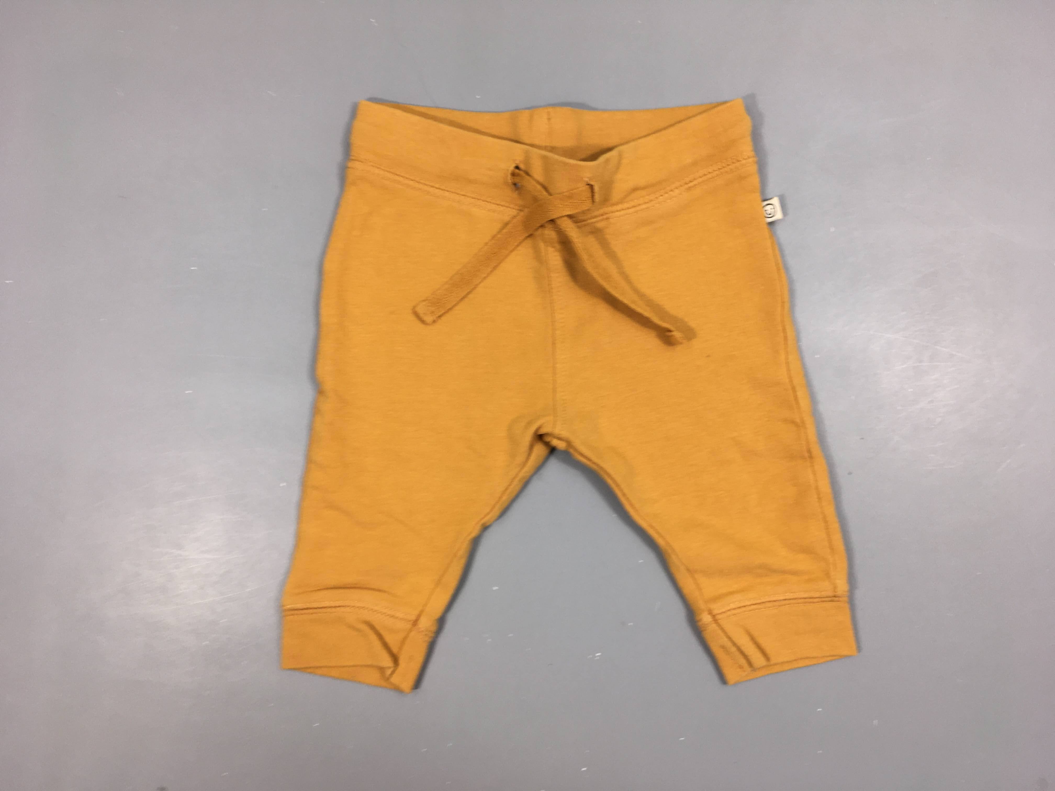 Pantalon jersey moutarde-Légèrement bouloché