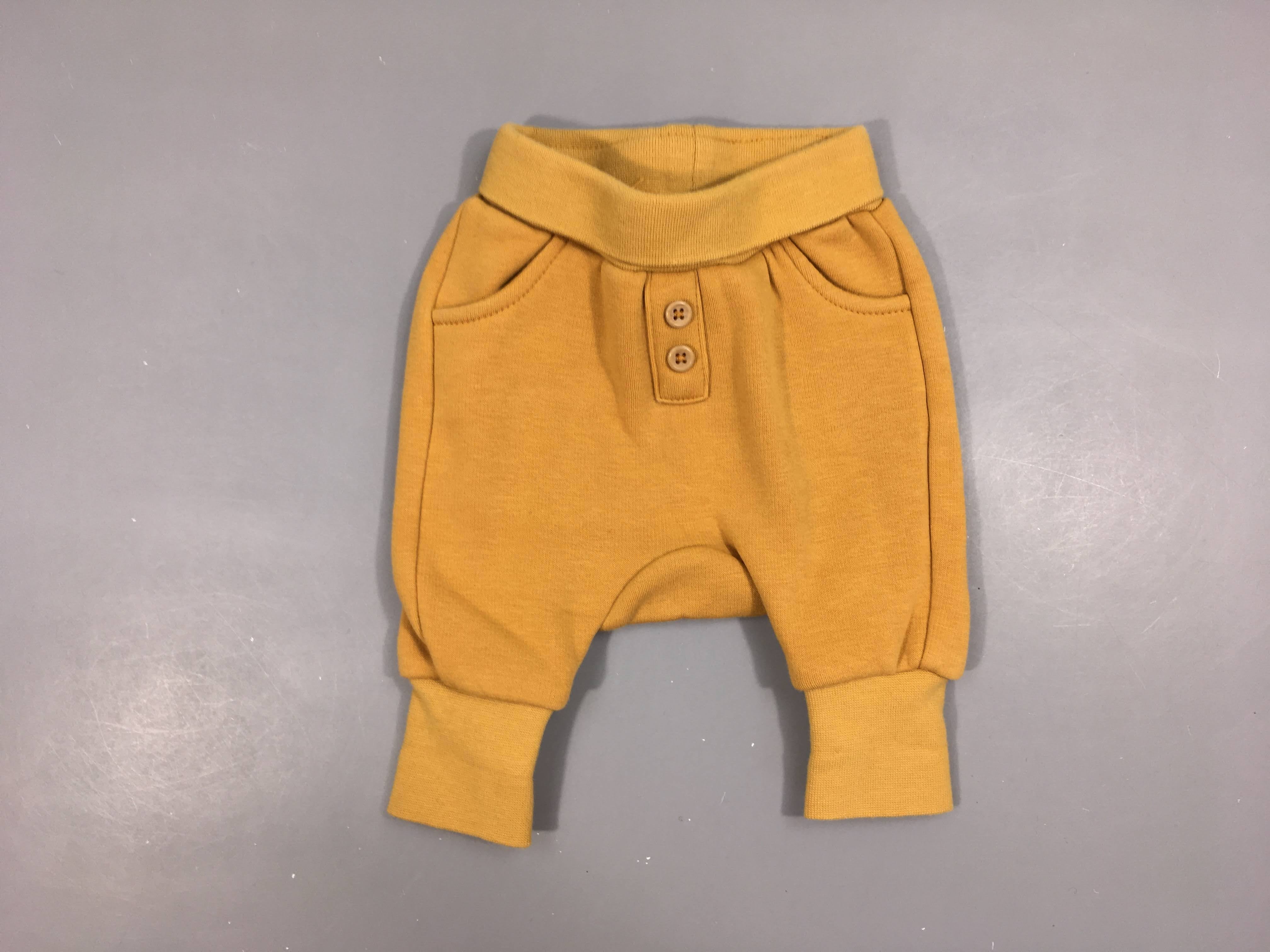 Pantalon molleton moutarde