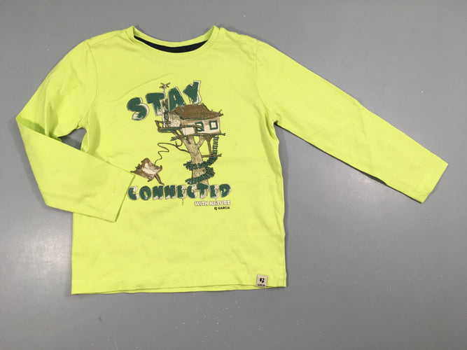T-shirt m.l vert anis Stay, moins cher chez Petit Kiwi