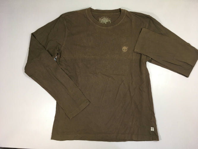 T-shirt m.l brun Timberland Flocage s'effece arrière, moins cher chez Petit Kiwi
