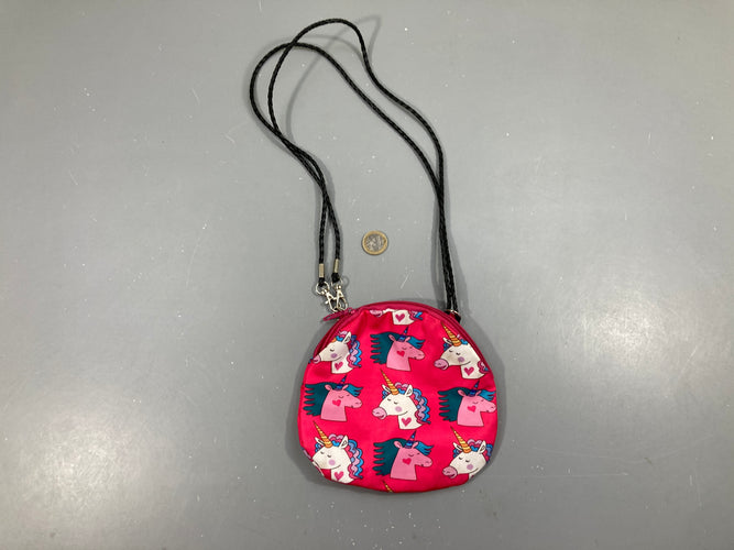 Petite sacoche rose Licorne, moins cher chez Petit Kiwi
