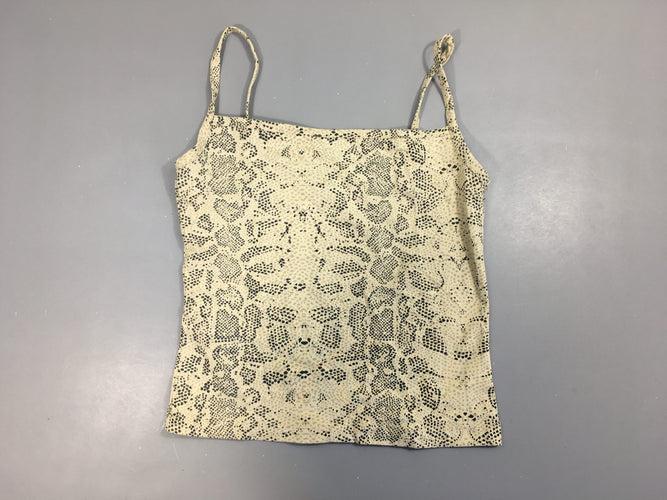 Top beige effet léopard, moins cher chez Petit Kiwi