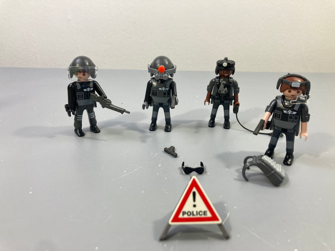 Playmobil City Action- Commando de forces spéciales- vendu sans le chien, moins cher chez Petit Kiwi