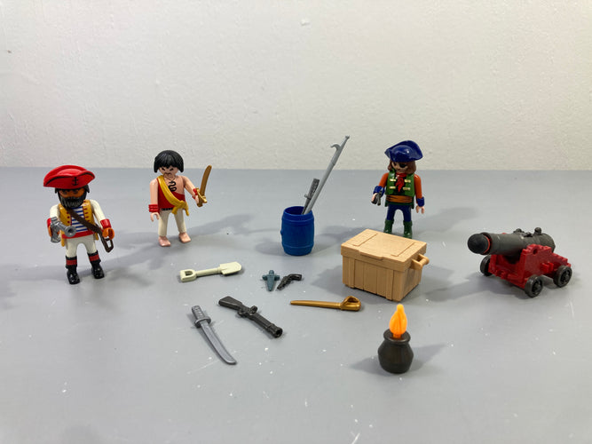 Playmobil - 5136 -Equipage de Pirates avec Armes Complet, moins cher chez Petit Kiwi