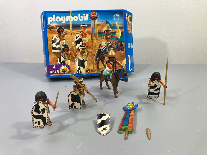 Playmobil - 4245 - Soldats Egyptiens-Manque une figurine, moins cher chez Petit Kiwi