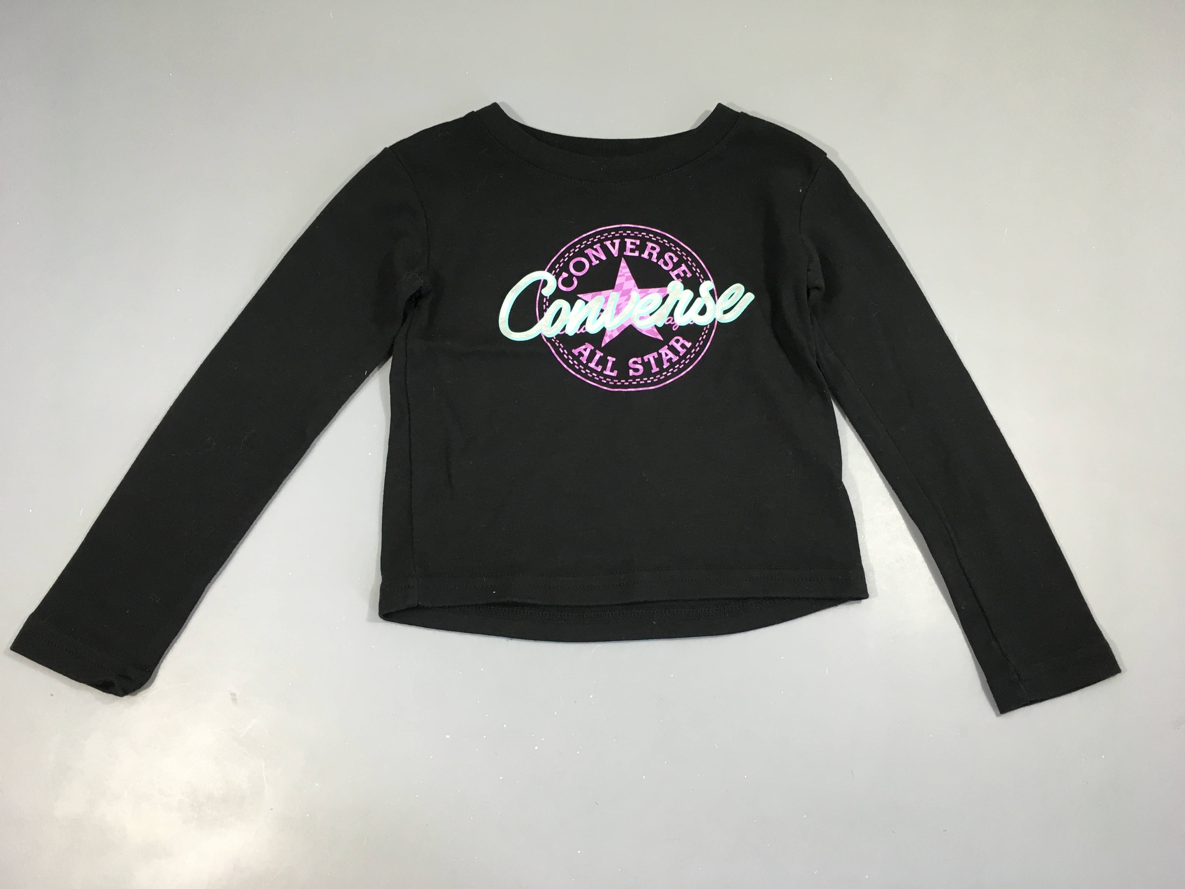 T-shirt m.l épais noir Converse