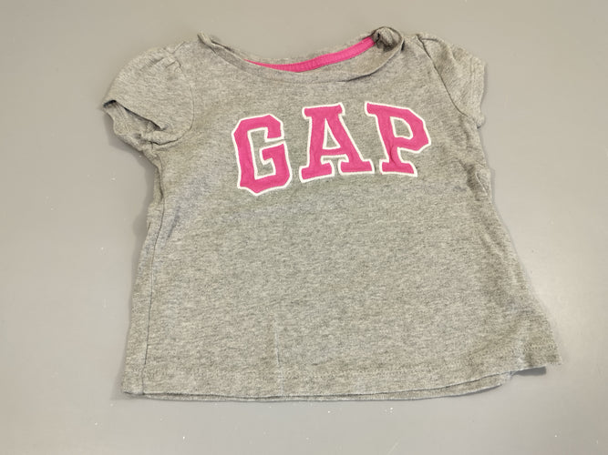 T-shirt m.c gris chiné, "Gap", moins cher chez Petit Kiwi