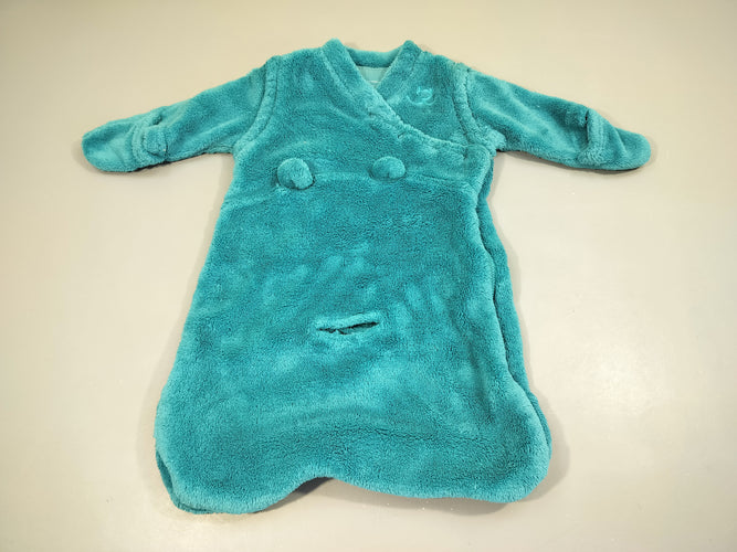Sac de couchage  ml ammovibles en velours bleu, 50 cm 100% polyester, moins cher chez Petit Kiwi