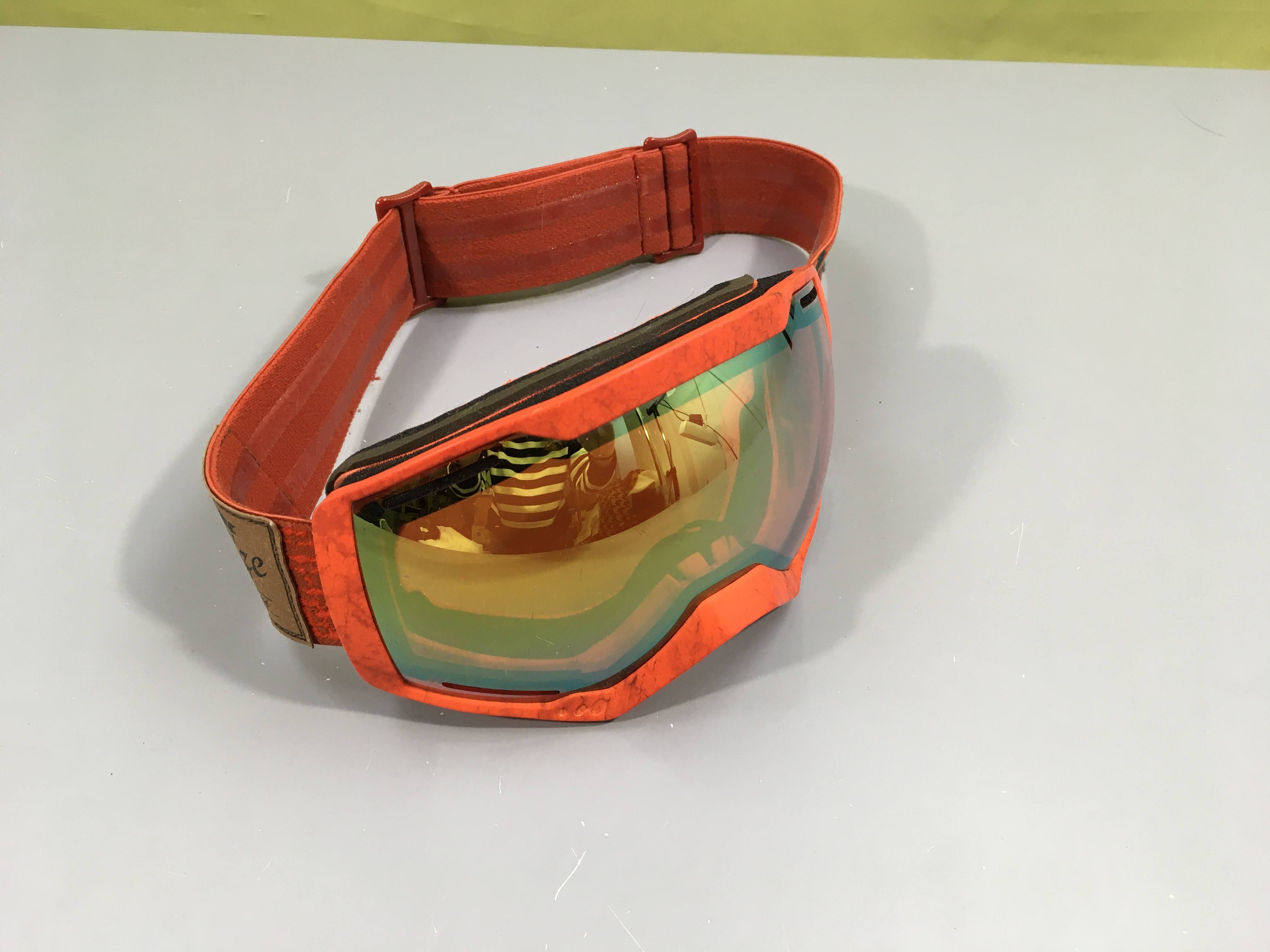 Masque de ski/snowboard Wed'ze Bones 500 S2 avec un écran miroir orange/jaune