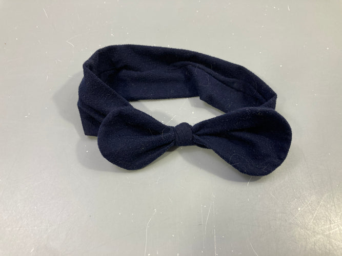 Bandeau bleu foncé noeud, moins cher chez Petit Kiwi
