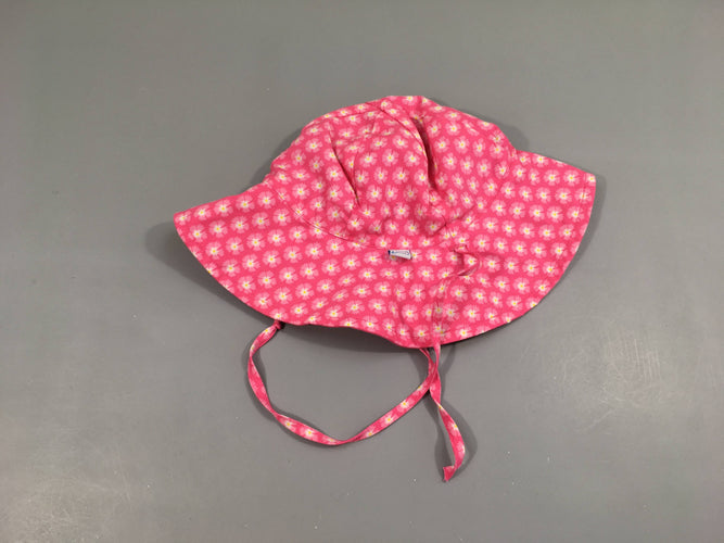 Chapeau rose fleurs, UPF50+, Iplay, moins cher chez Petit Kiwi