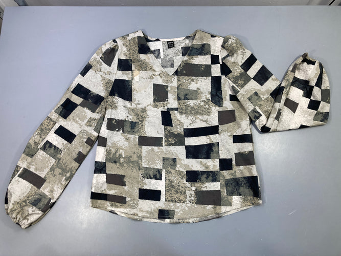 Blouse imprimé graphique, moins cher chez Petit Kiwi