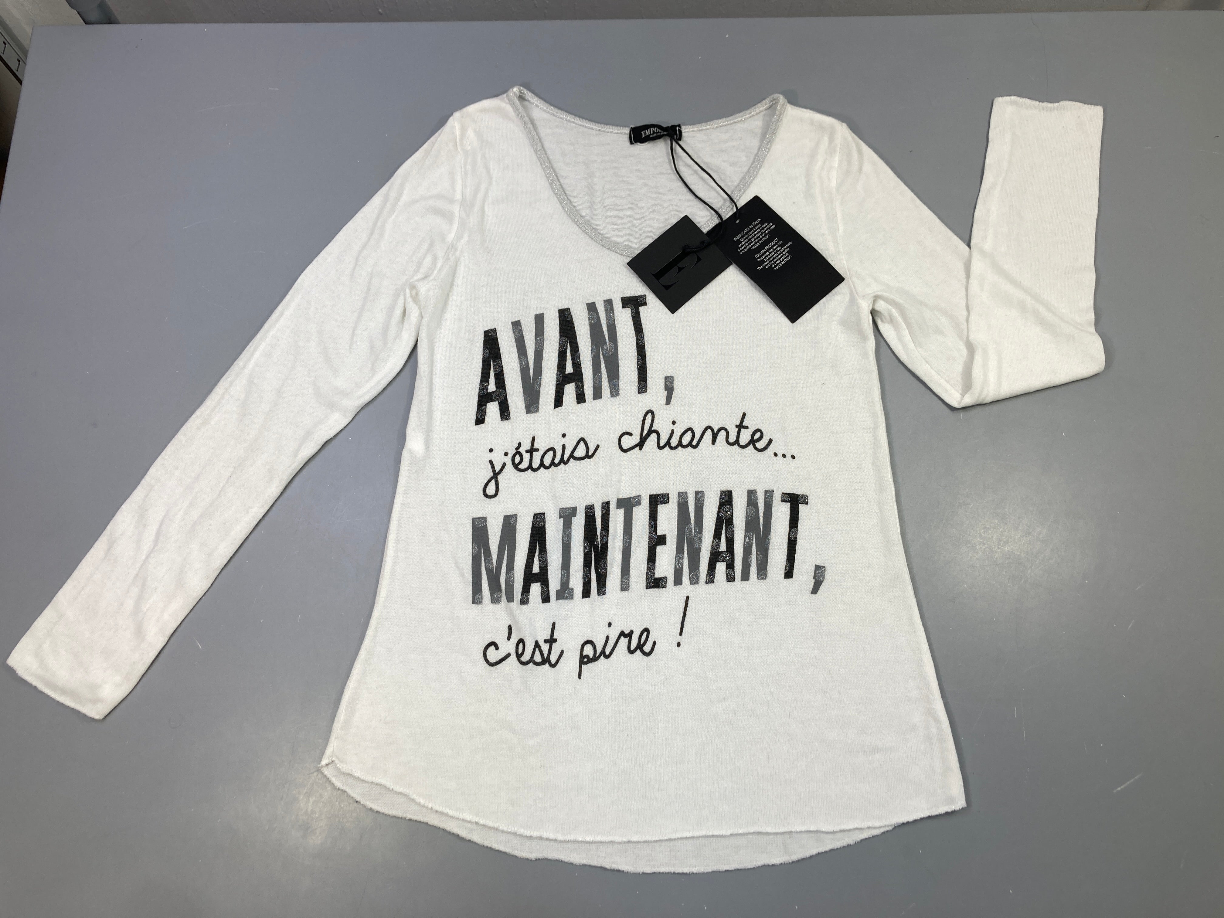 Neuf-Pull léger blanc 