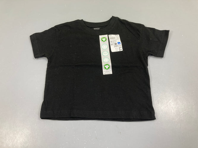 NEUF T-shirt m.c noir, moins cher chez Petit Kiwi