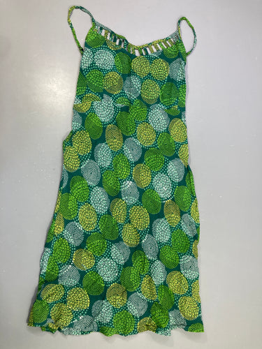Robe verte imprimé pois ronds, moins cher chez Petit Kiwi