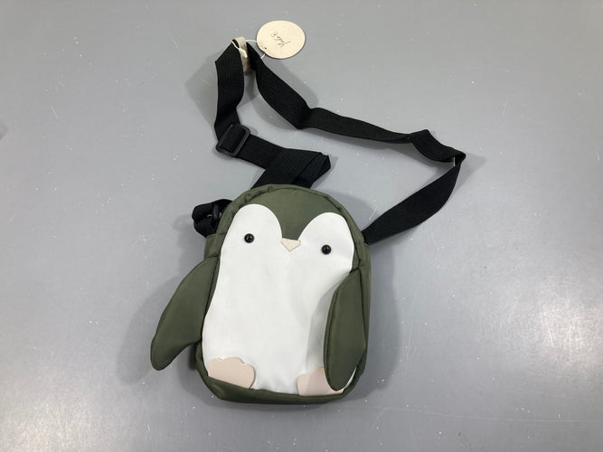 NEUF petit sac bandoulière kaki pingouin Yuko B (prix neuf 24,95€), moins cher chez Petit Kiwi