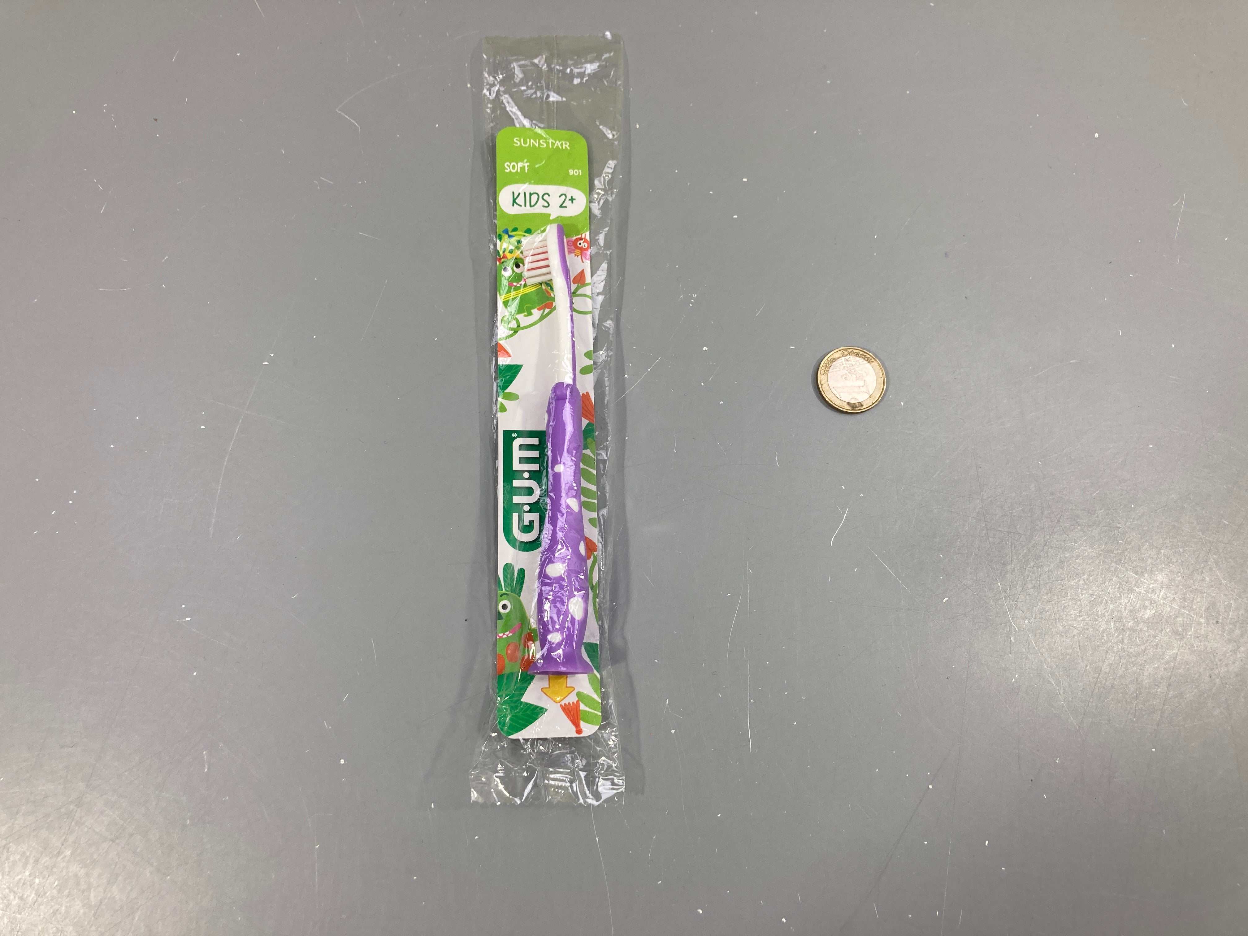 NEUF brosse à dent mauve, GUM, +2a