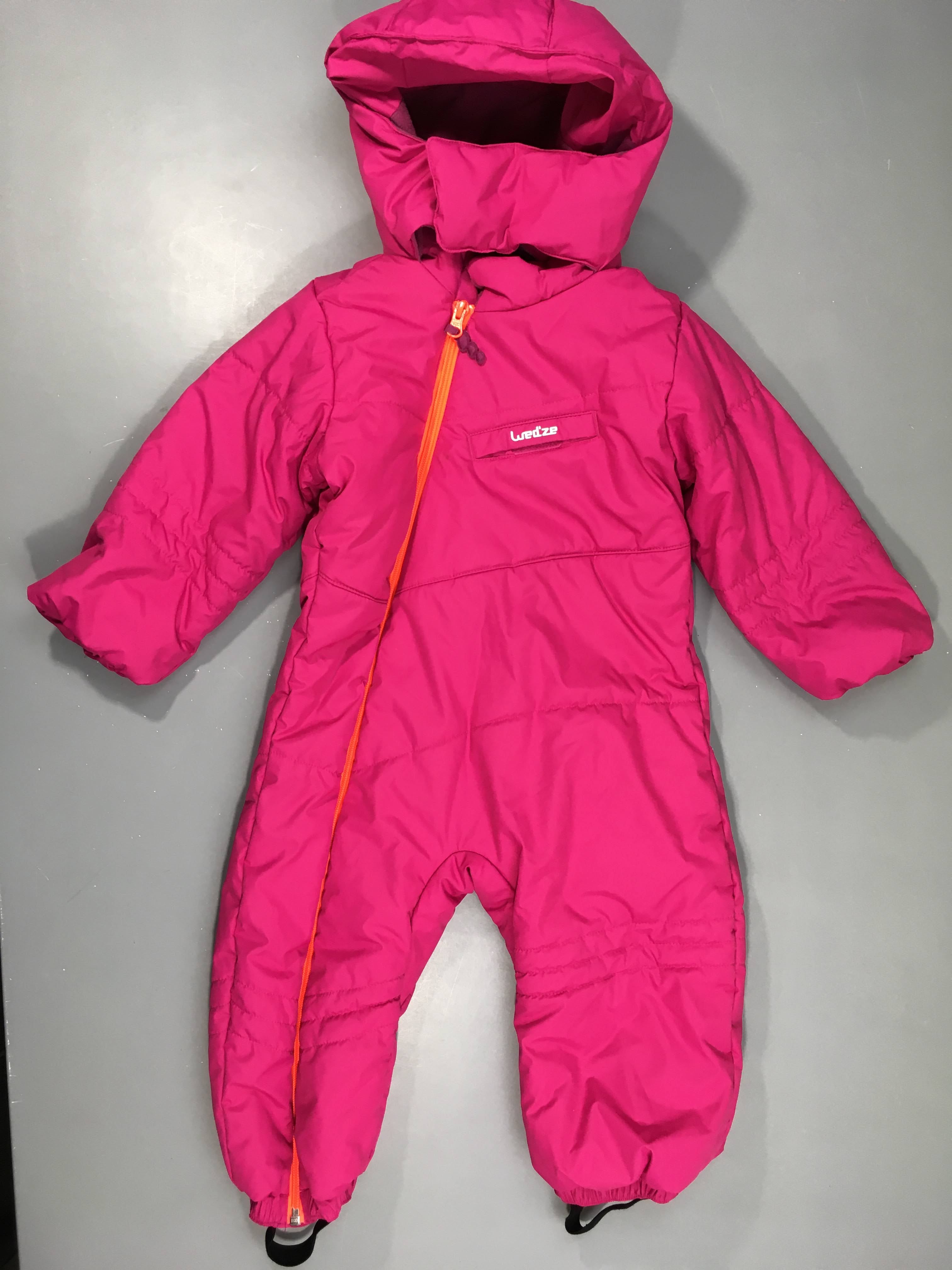 Combinaison de ski rose Wed'ze à capuche