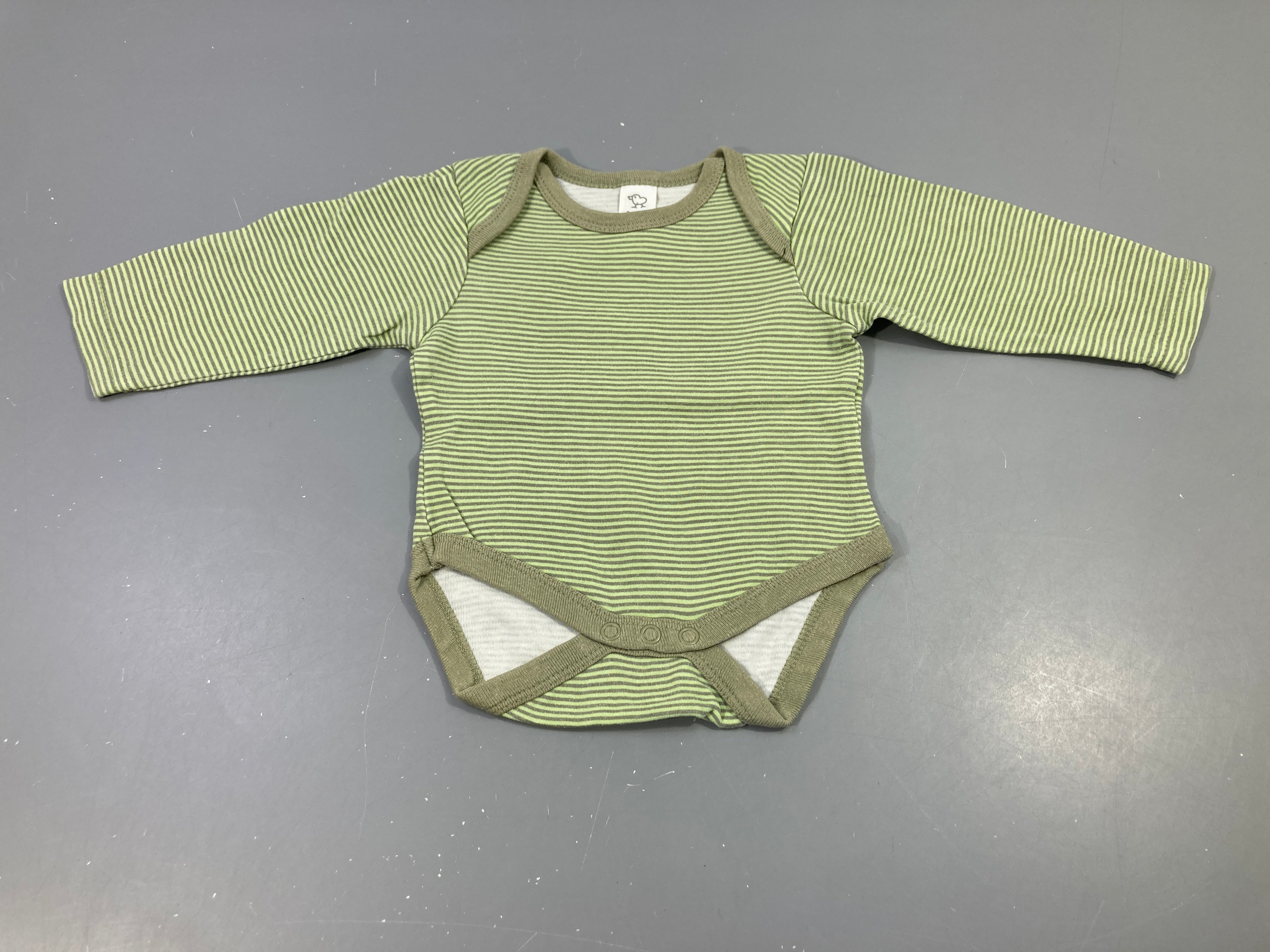 Body m.l rayé gris, vert