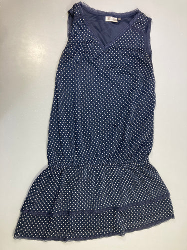 Robe m.c de grossesse bleu marine à pois blancs . K Woman, moins cher chez Petit Kiwi