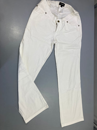 Pantalon blanc de grossesse Coralou T1, moins cher chez Petit Kiwi