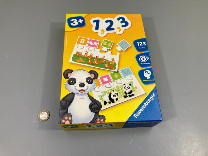 1,2,3 (puzzles pour découvrir les nombres), 3+ - Complet, moins cher chez Petit Kiwi