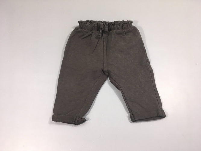Pantalon molleton gris foncé flammé, moins cher chez Petit Kiwi