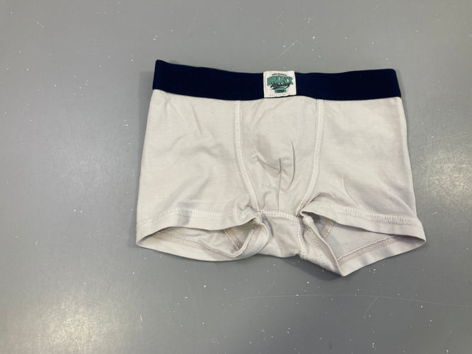 Boxer beige ceinture marine "Bronx", moins cher chez Petit Kiwi