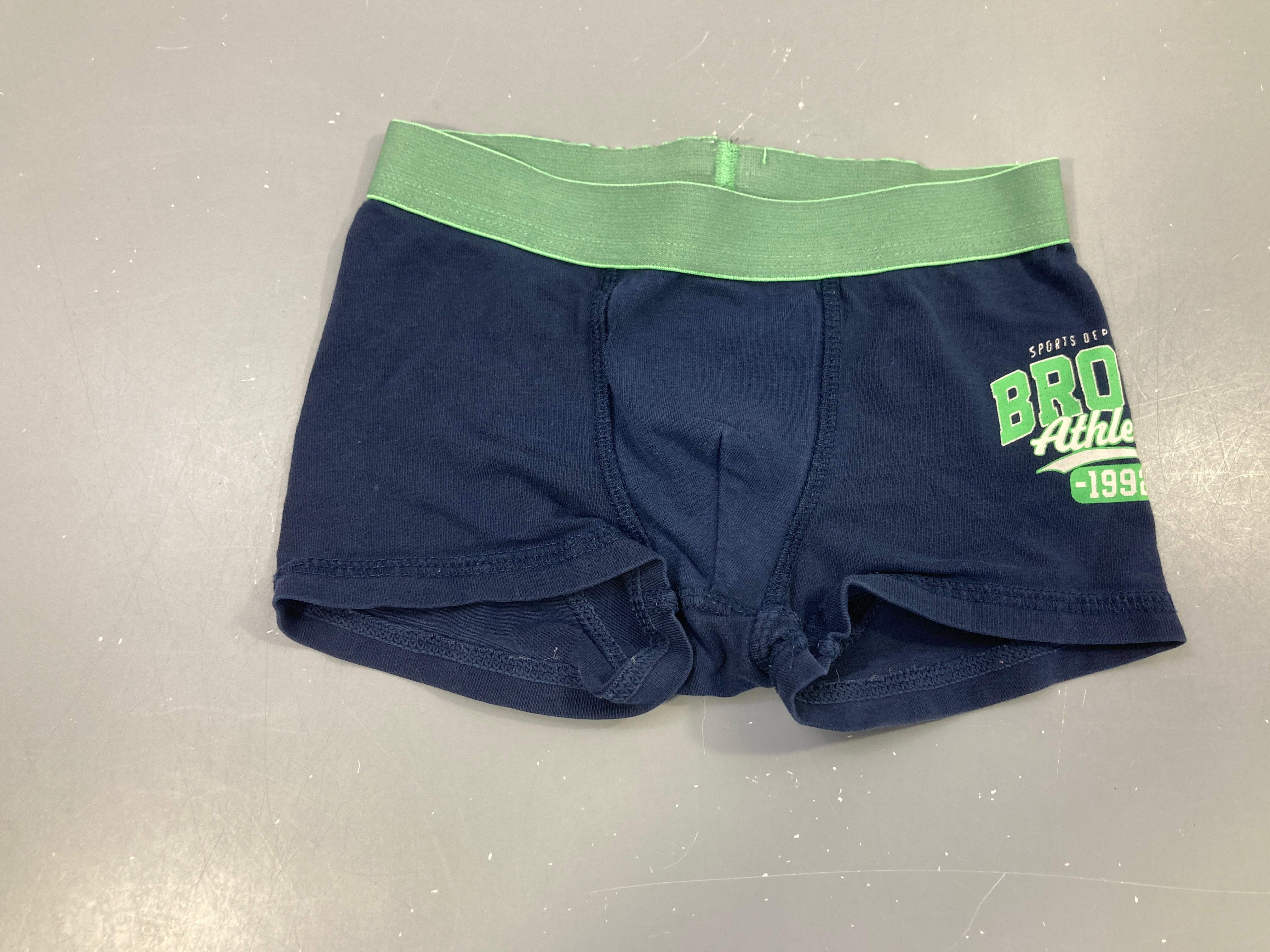 Boxer marine ceinture verte Bronx