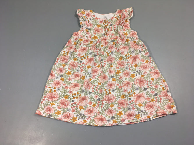 Robe m.c molleton blancfleurs, moins cher chez Petit Kiwi