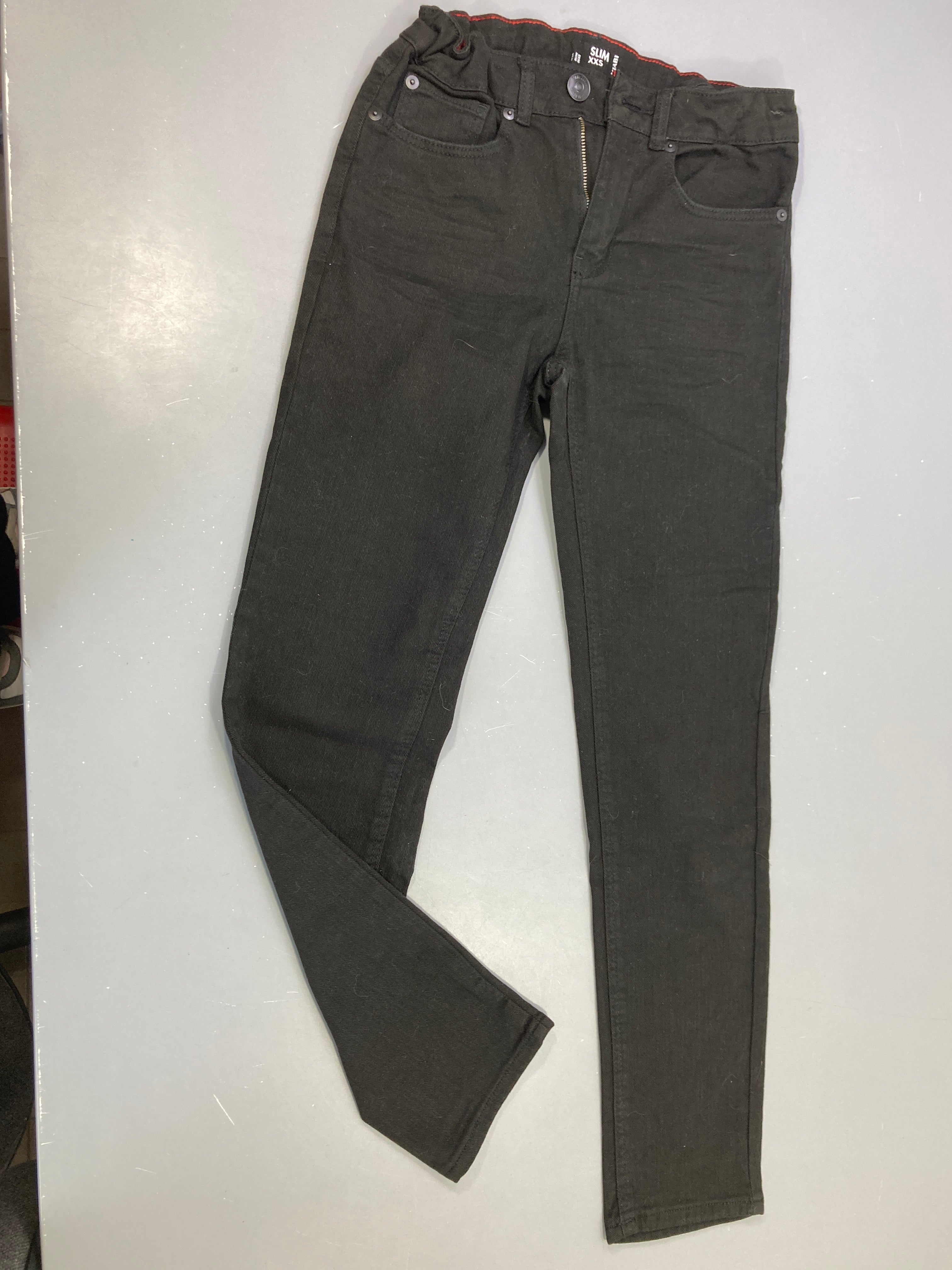 Pantalon slim denim noir