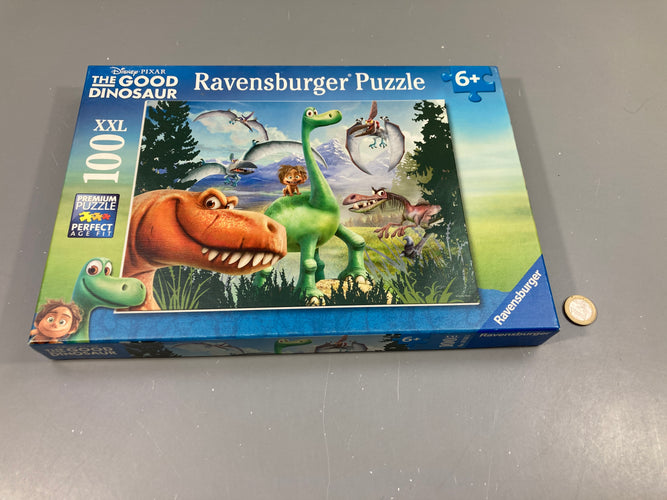 Puzzle xxl The good dinosaure 100pcs Complet +6a, moins cher chez Petit Kiwi