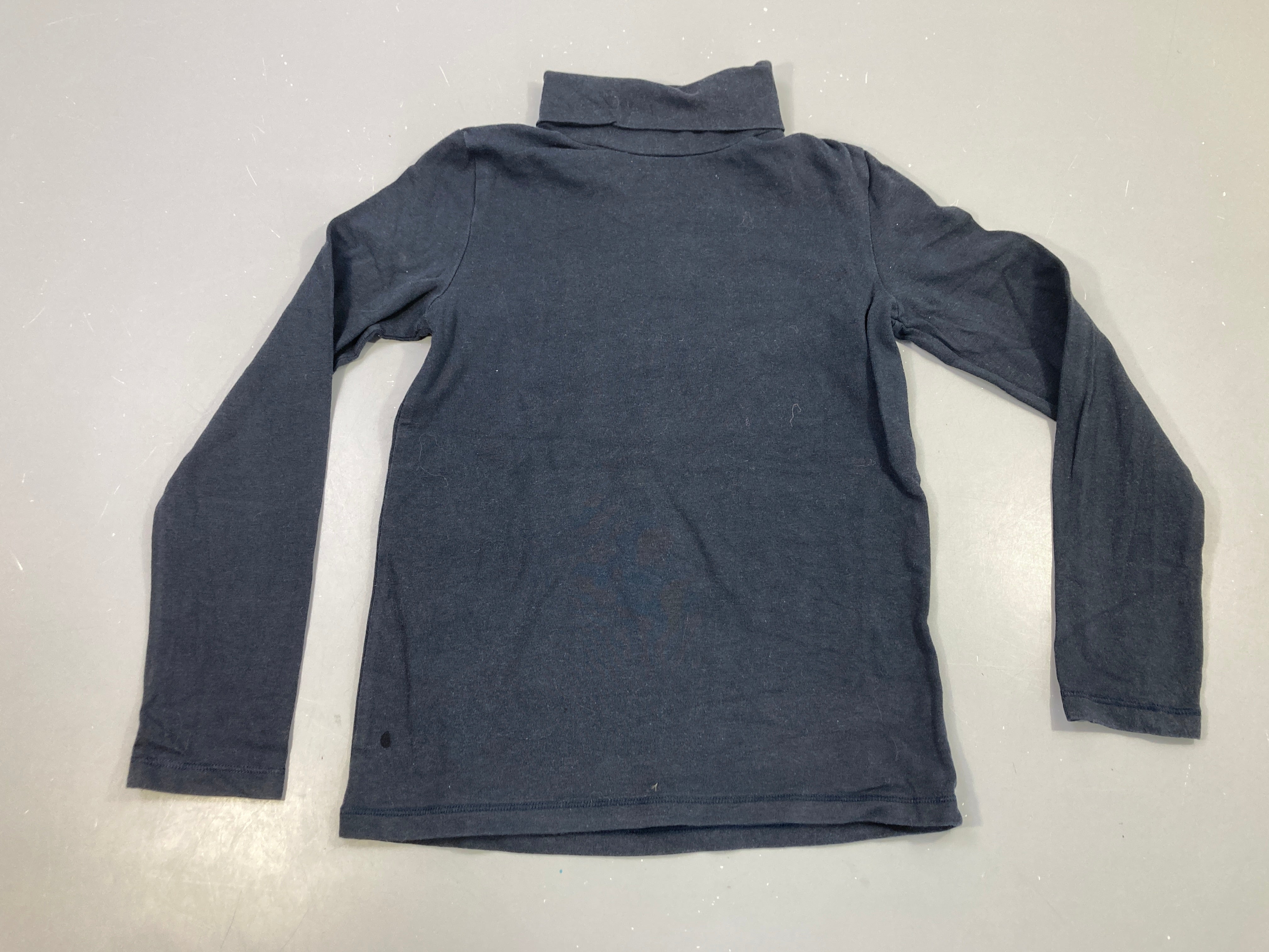 T-shirt m.l col roulé bleu marine