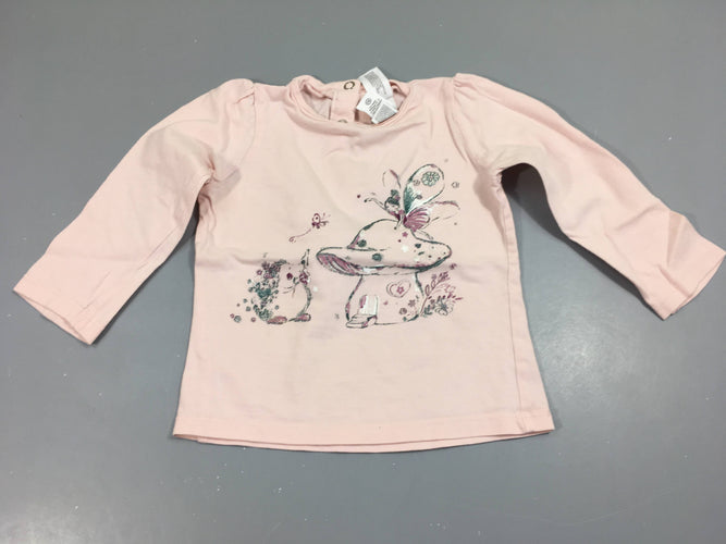 T-shirt m.l rose, fée, moins cher chez Petit Kiwi
