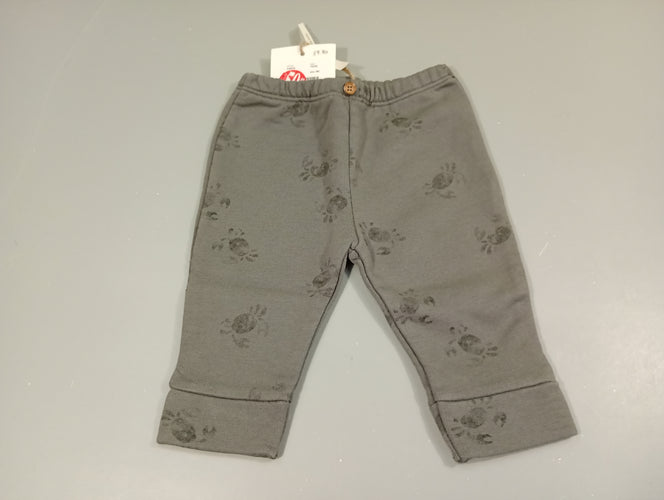 NEUF Pantalon molleton gris, crabes . Tiny Soul, moins cher chez Petit Kiwi
