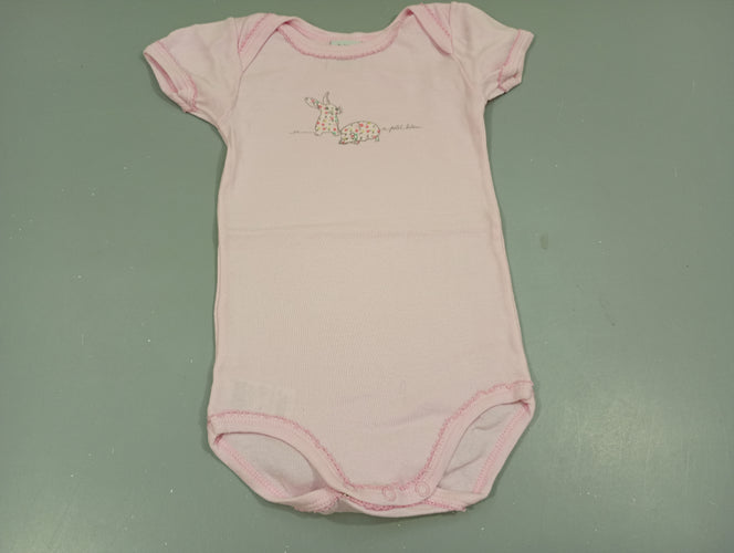 Body m.c rose clair, lapin et souris, moins cher chez Petit Kiwi