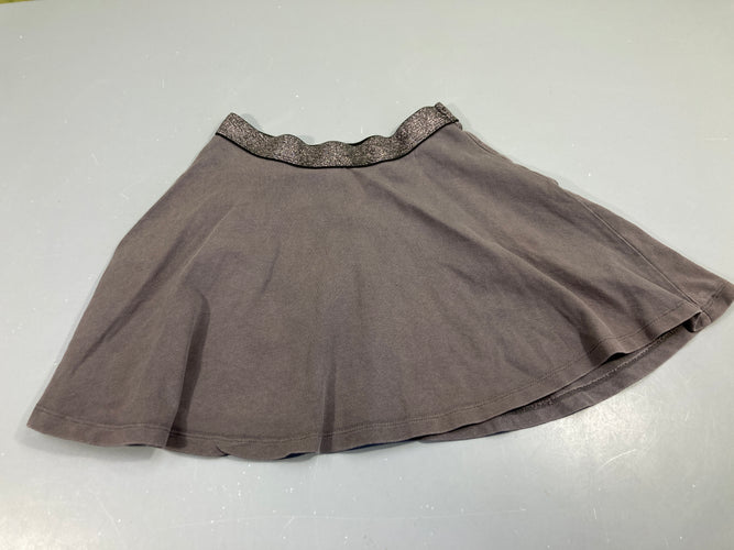 Jupe évasée jersey brun, moins cher chez Petit Kiwi