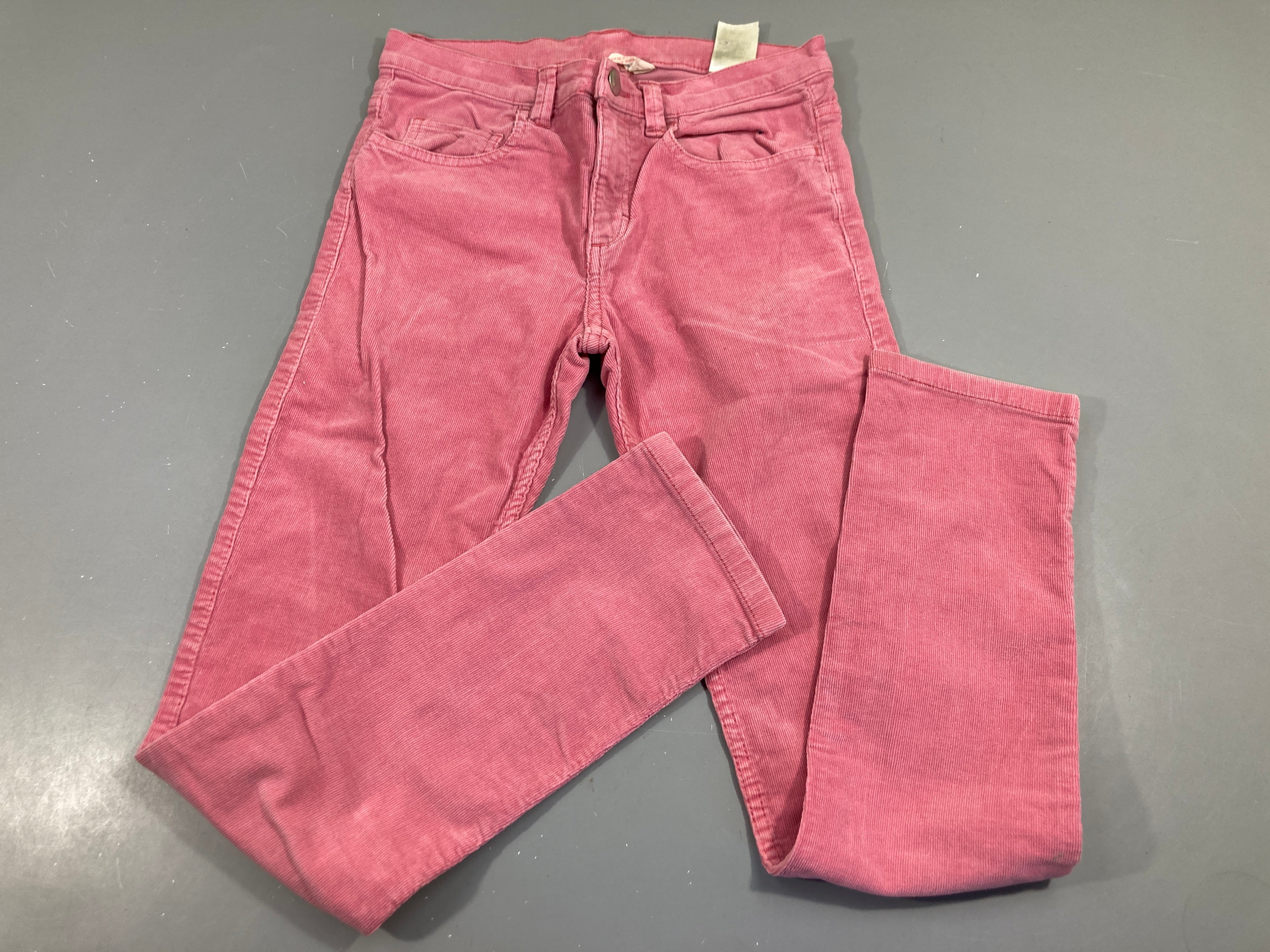 Pantalon velours cotelé rose